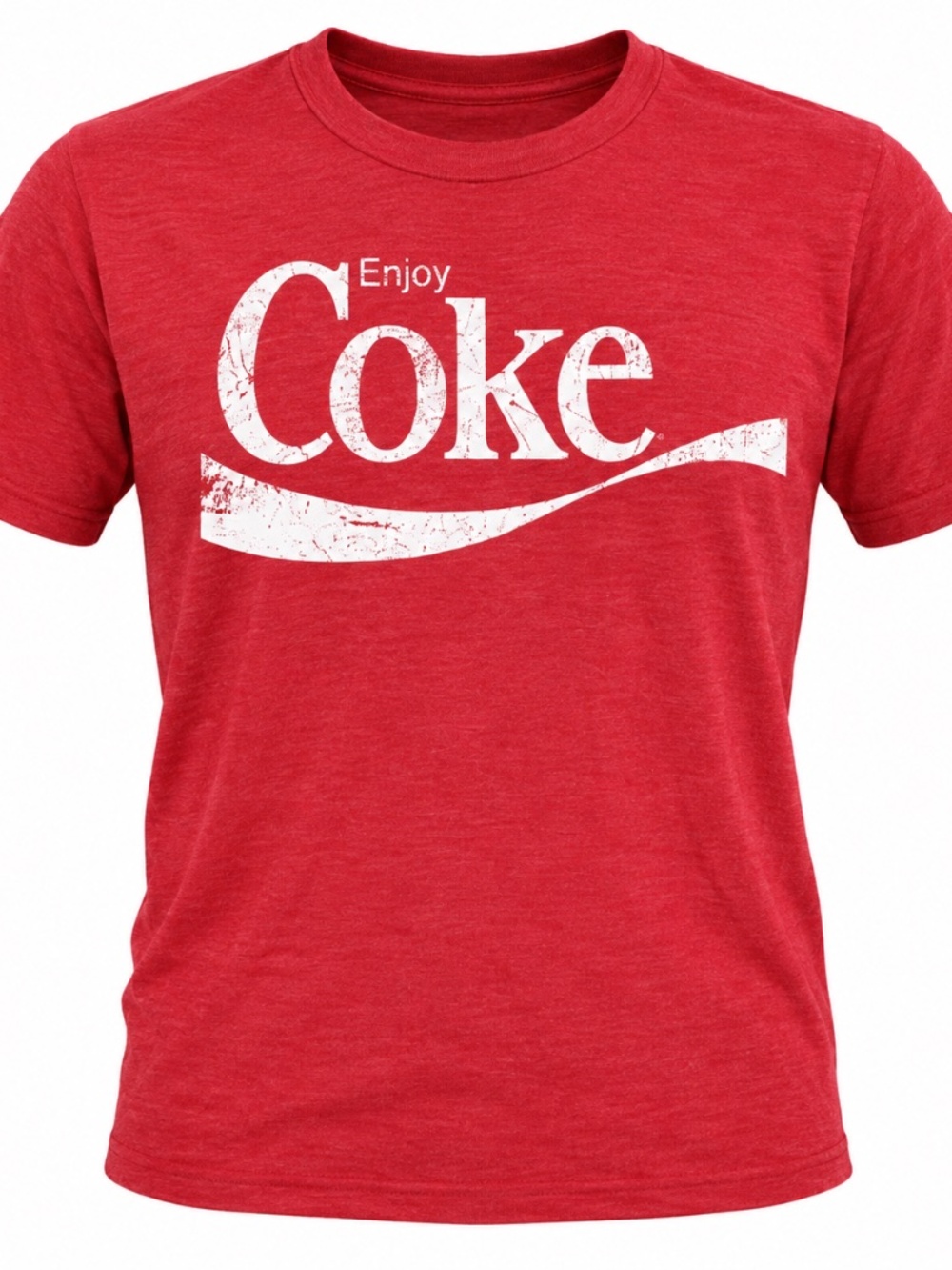 Coca-Cola Enjoy Coke Distressed Graphic T-Shirt Red Medium